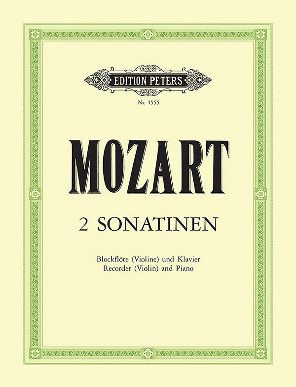 Mozart: 2 Viennese Sonatinas (arr. for recorder / violin and piano)