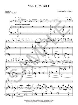 Saint-Saëns/Ysaÿe: Valse Caprice