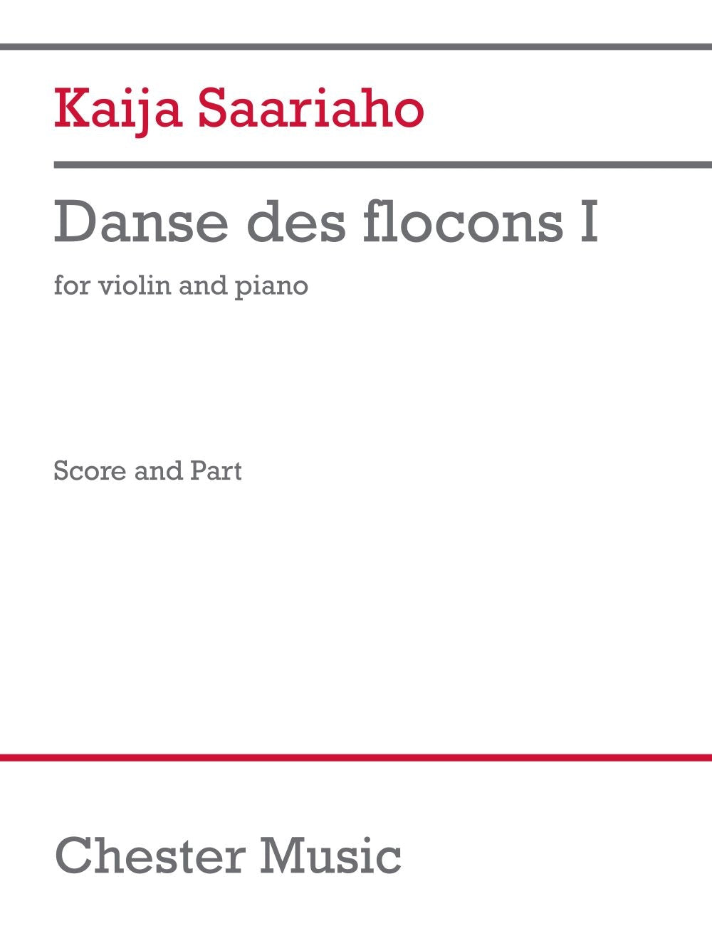 Saariaho: Danse des flocons I