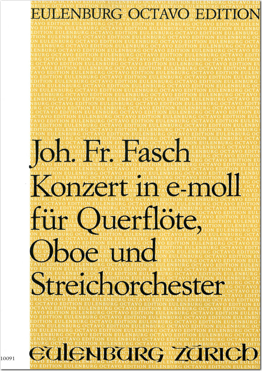 Fasch: Concerto for Flute, Oboe and Strings