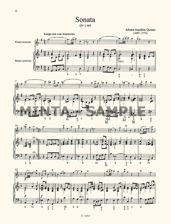 Quantz: 5 Flute Sonatas