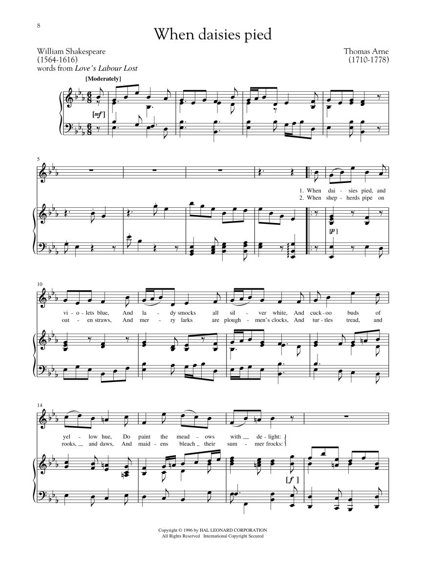 Standard Vocal Literature – Mezzo-Soprano