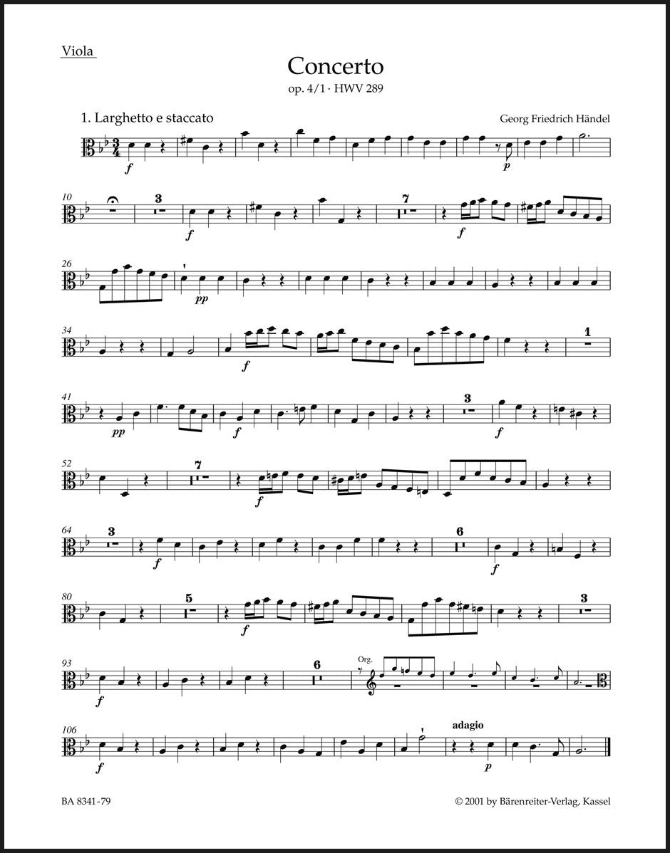 Handel: Organ Concerto in G Minor, HWV 289, Op. 4, No. 1