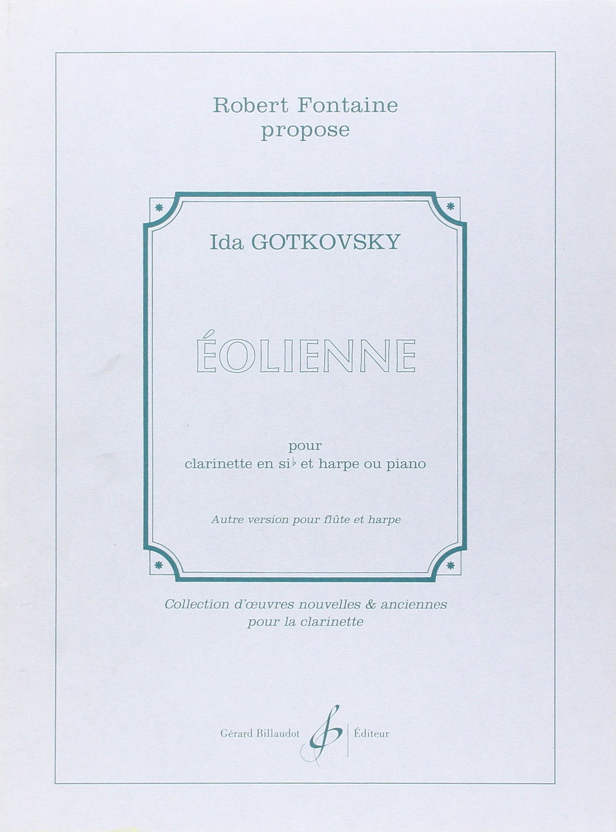 Gotkovsky: Éolienne (Version for Clarinet & Piano)