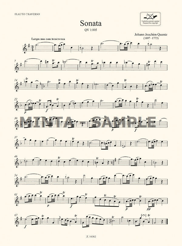 Quantz: 5 Flute Sonatas