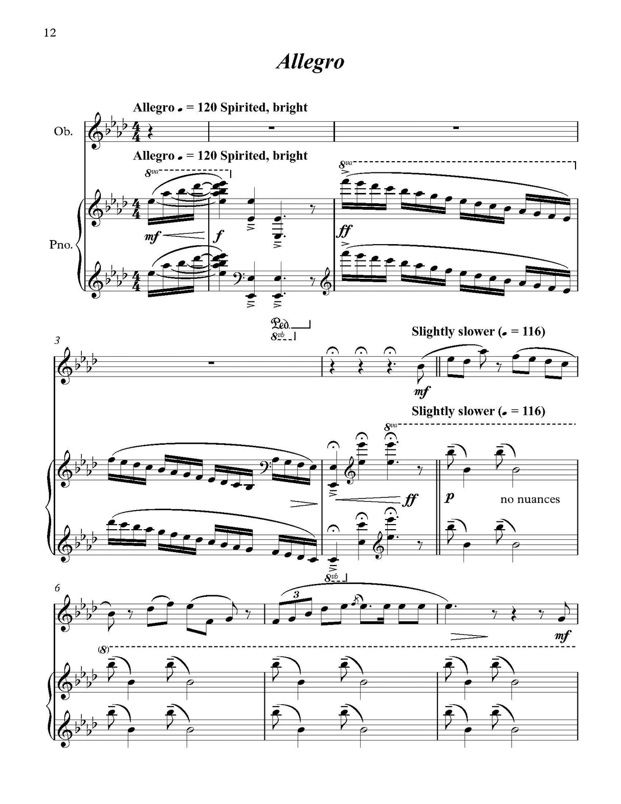 White: Intermezzo, Allegro, and Rondino