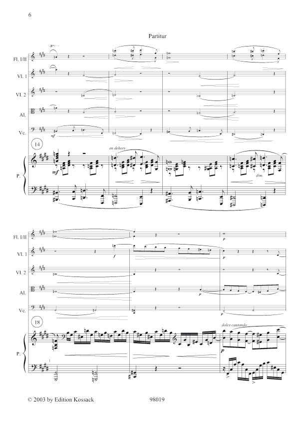 Bonis: Septet for 2 Flutes, Piano and String Quartet