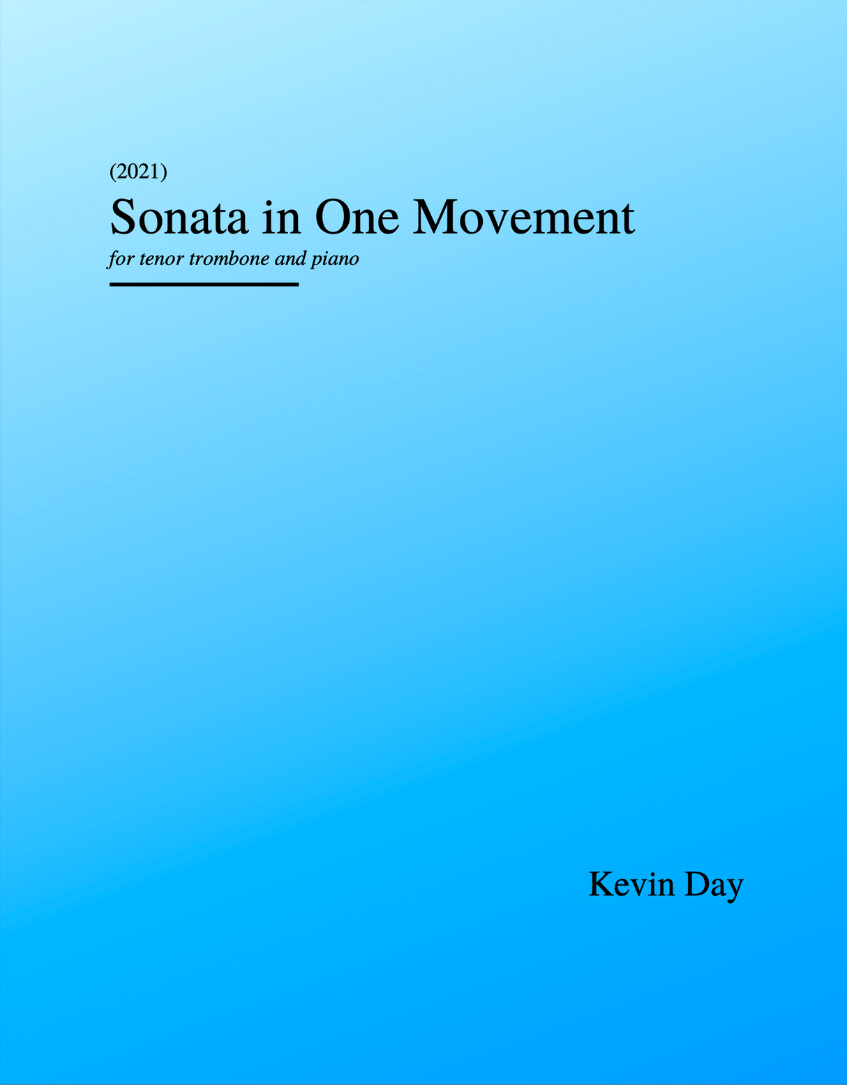 Day: Sonata in One Movement