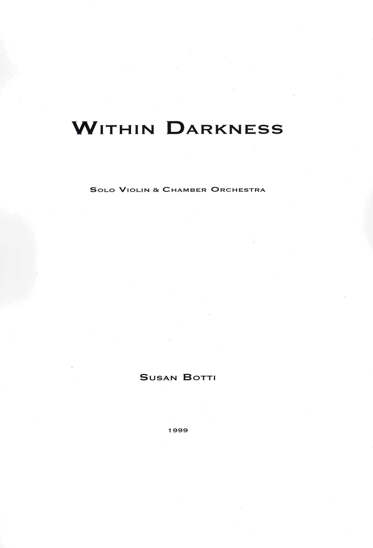 Botti: Within Darkness
