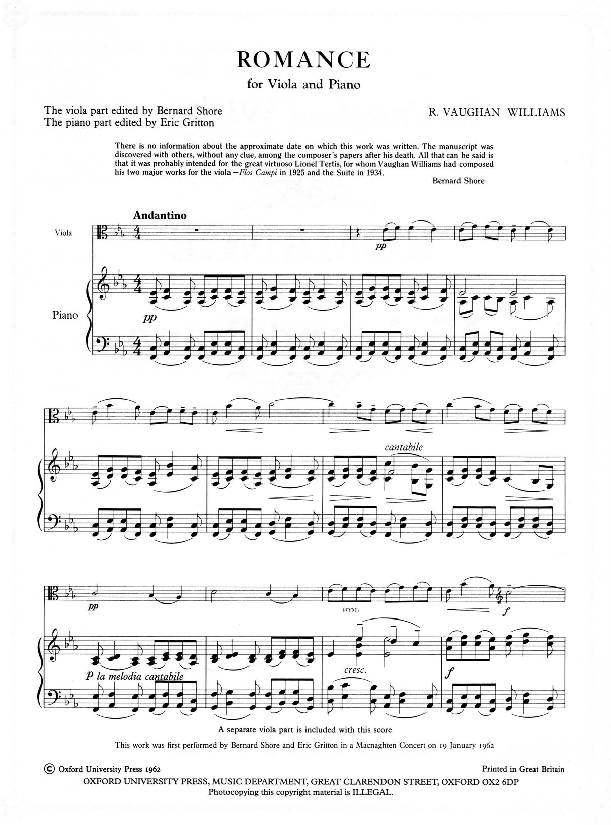 Vaughan Williams: Romance