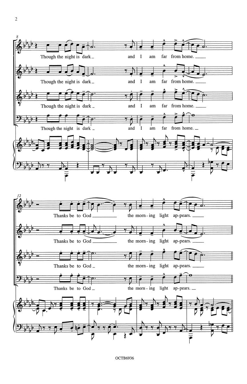 Tindley: The Storm Is Passing Over (arr. for SATB & piano)