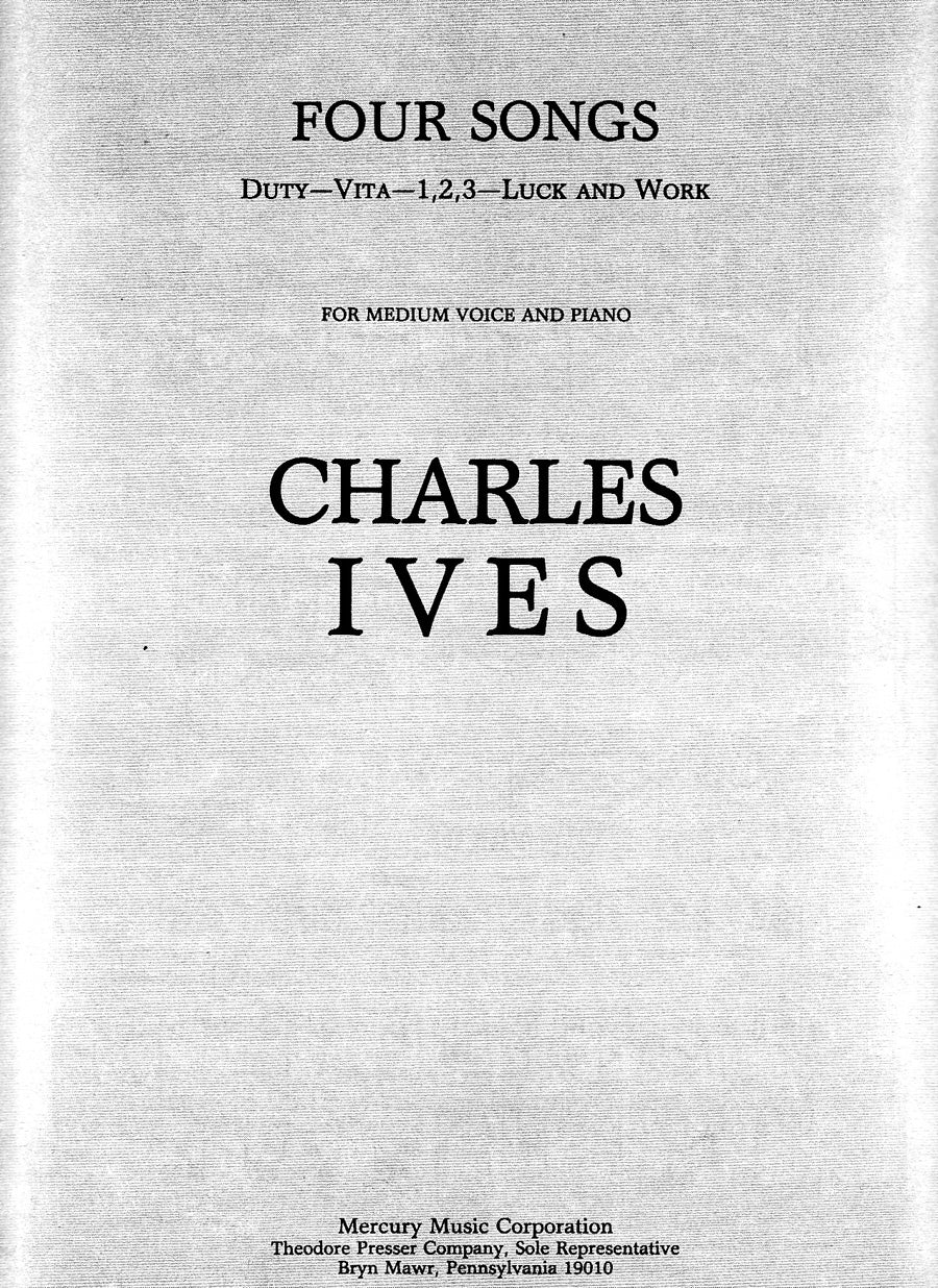 Ives: 4 Songs