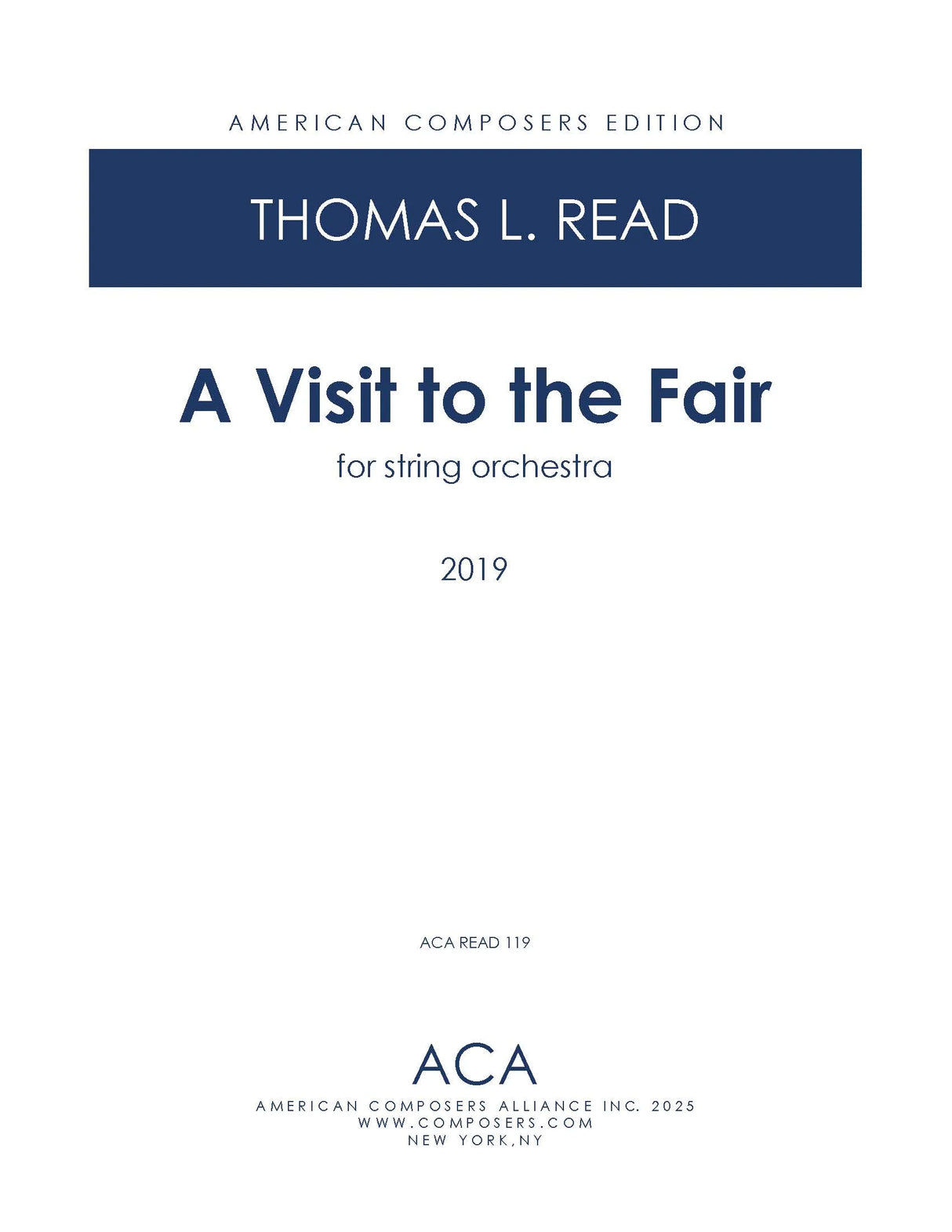 Read: A Visit to the Fair for String Orchestra