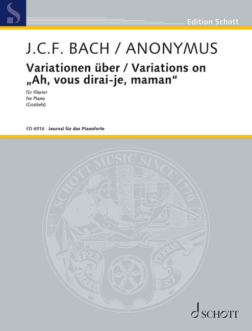 J.C.F. Bach / Anonymous: Variations on "Ah, vous dirai je, maman"