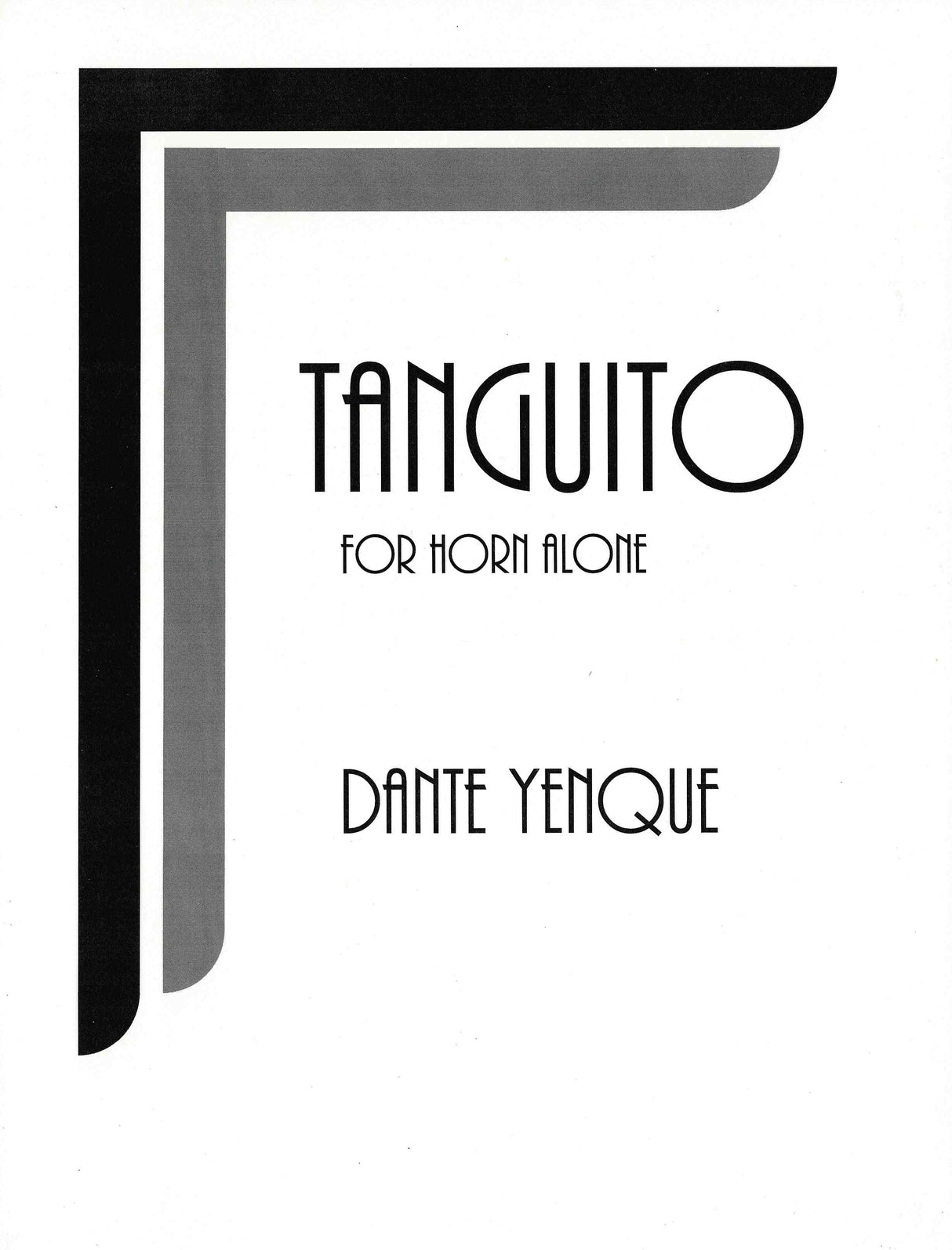 Yenque: Tanguito for solo horn