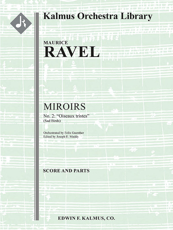 Ravel: Oiseaux Tristes (arr. for small orchestra)