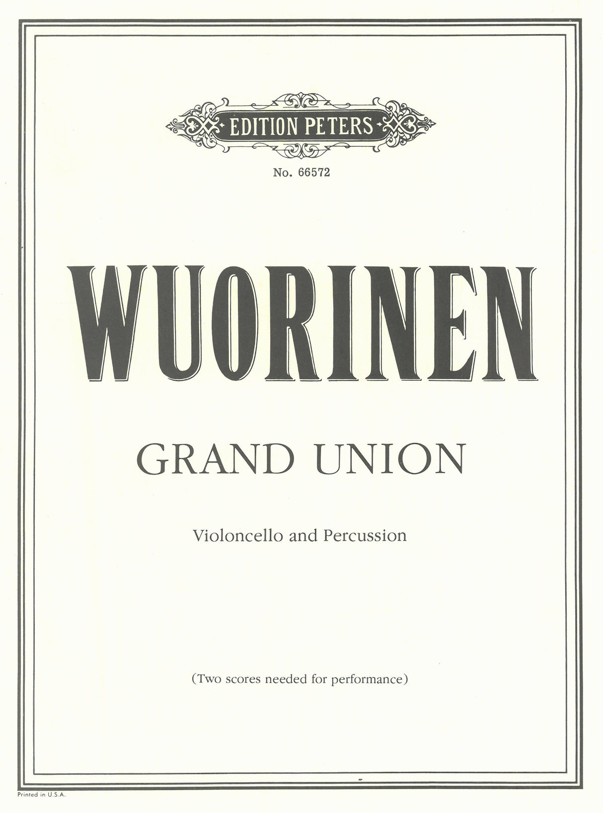 Wuorinen: Grand Union