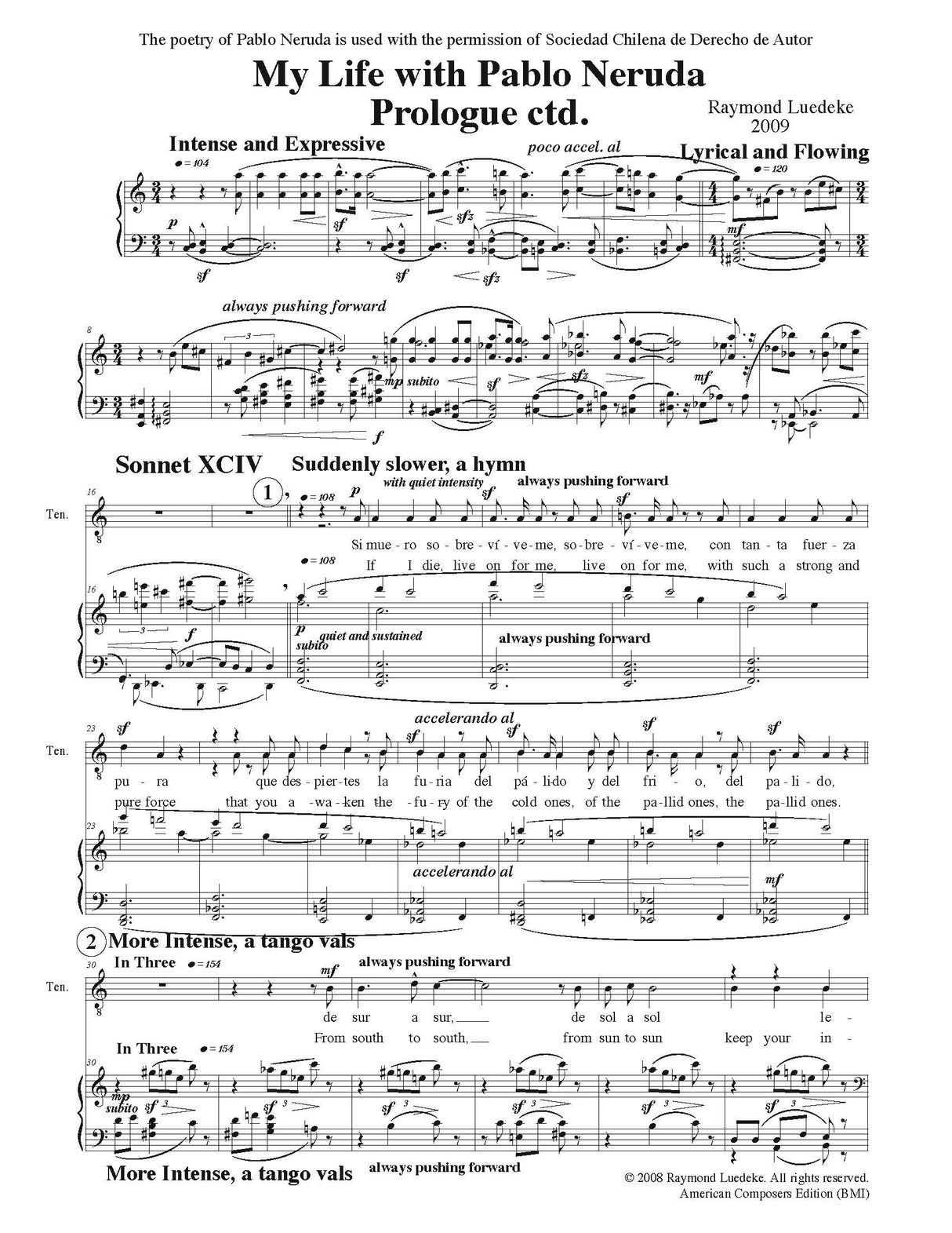 Luedeke: My Life with Pablo Neruda