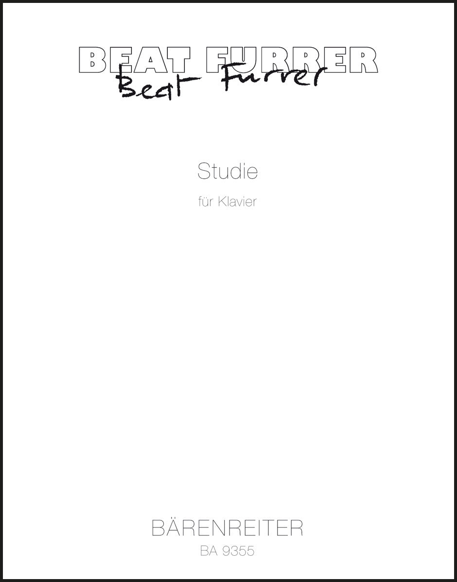 Furrer: Study for Piano