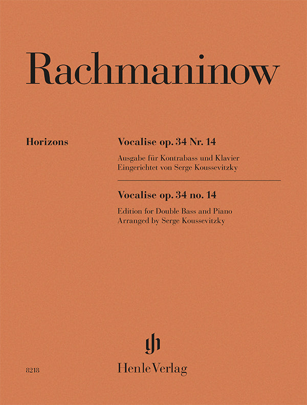 Rachmaninoff: Vocalise, Op. 34, No. 14 (arr. for double bass & piano)