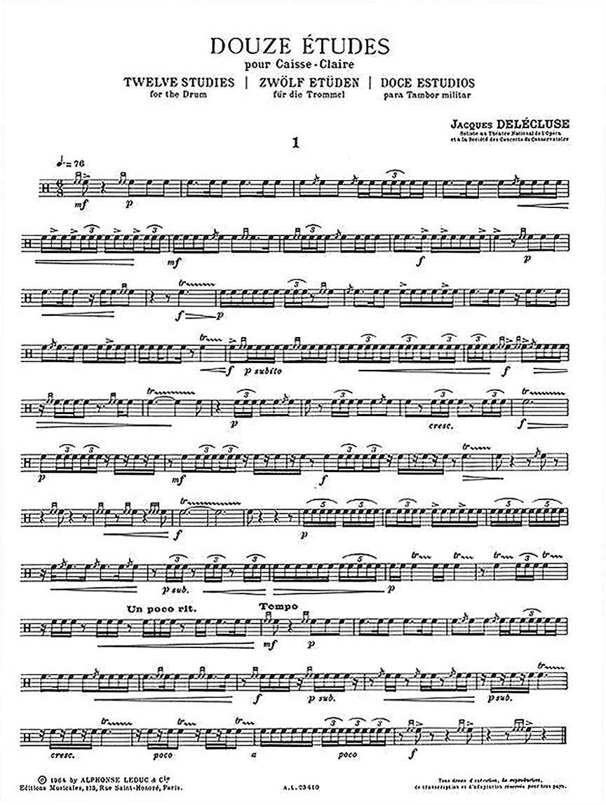 Delécluse: 12 Studies