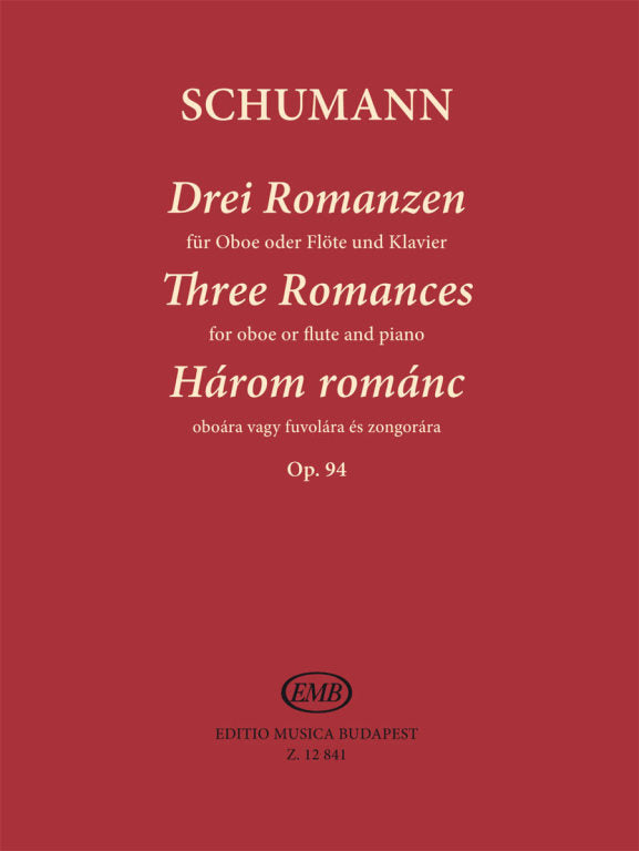 Schumann: 3 Romances, Op. 94 (for oboe or flute)