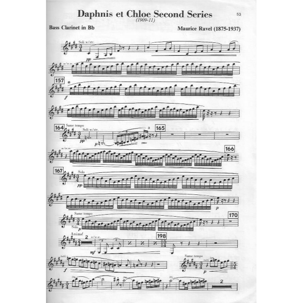 Symphonic Repertoire for the Bass Clarinet - Volume 1