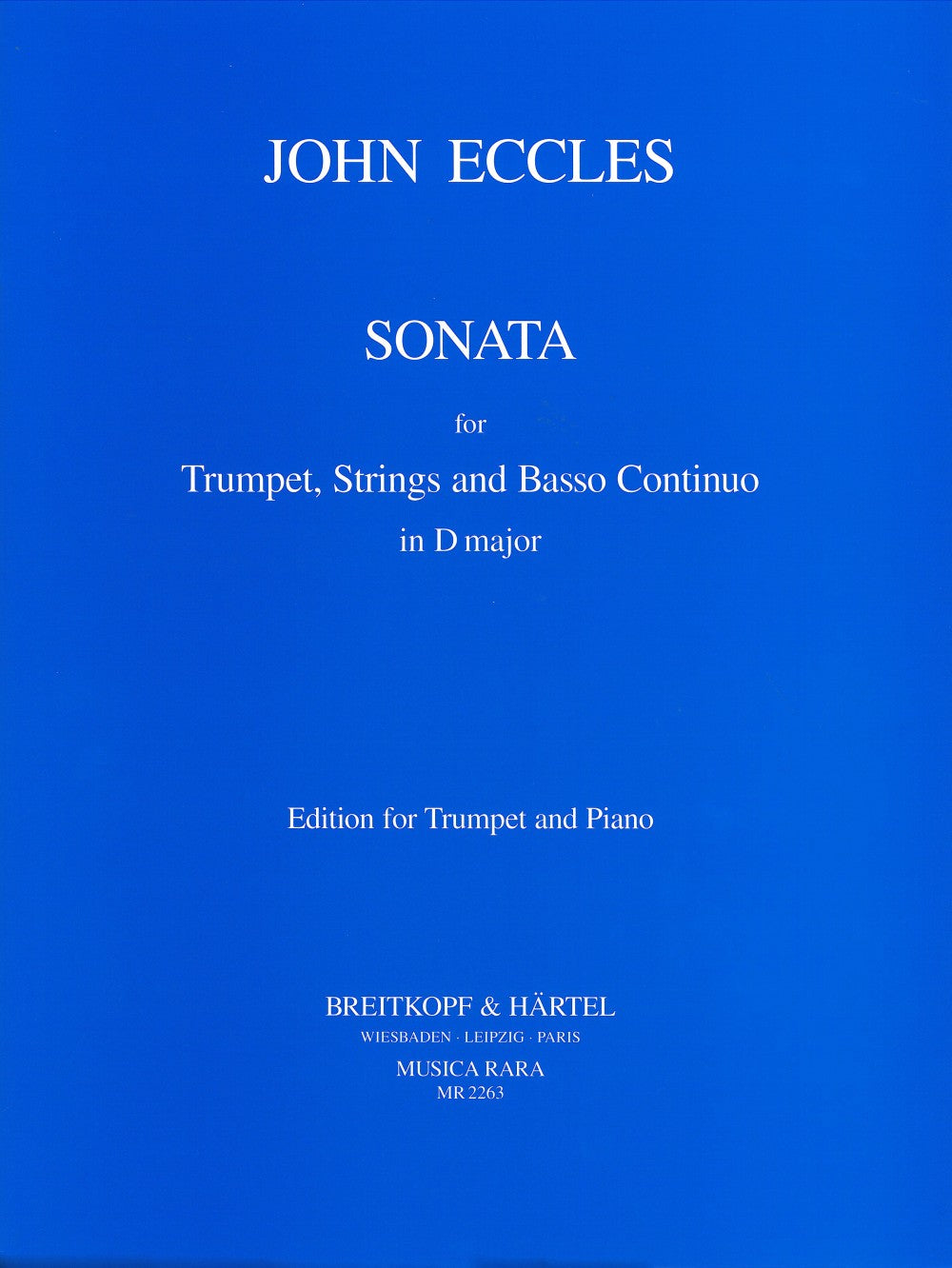 Eccles: Trumpet Sonata in D Major