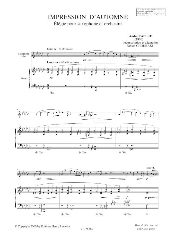 Caplet: Impression d'automne