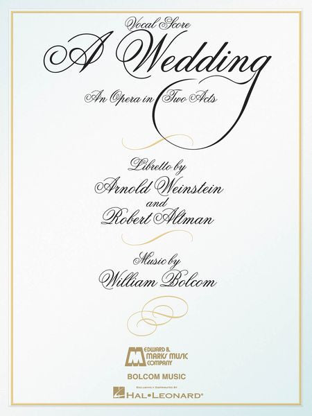 Bolcom: A Wedding