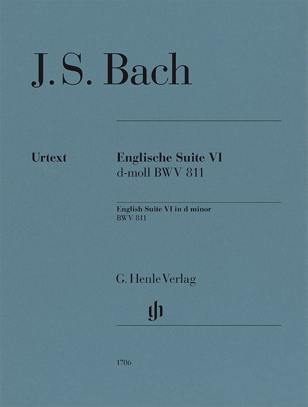 Bach: English Suite No. 6 in D Minor, BWV 811