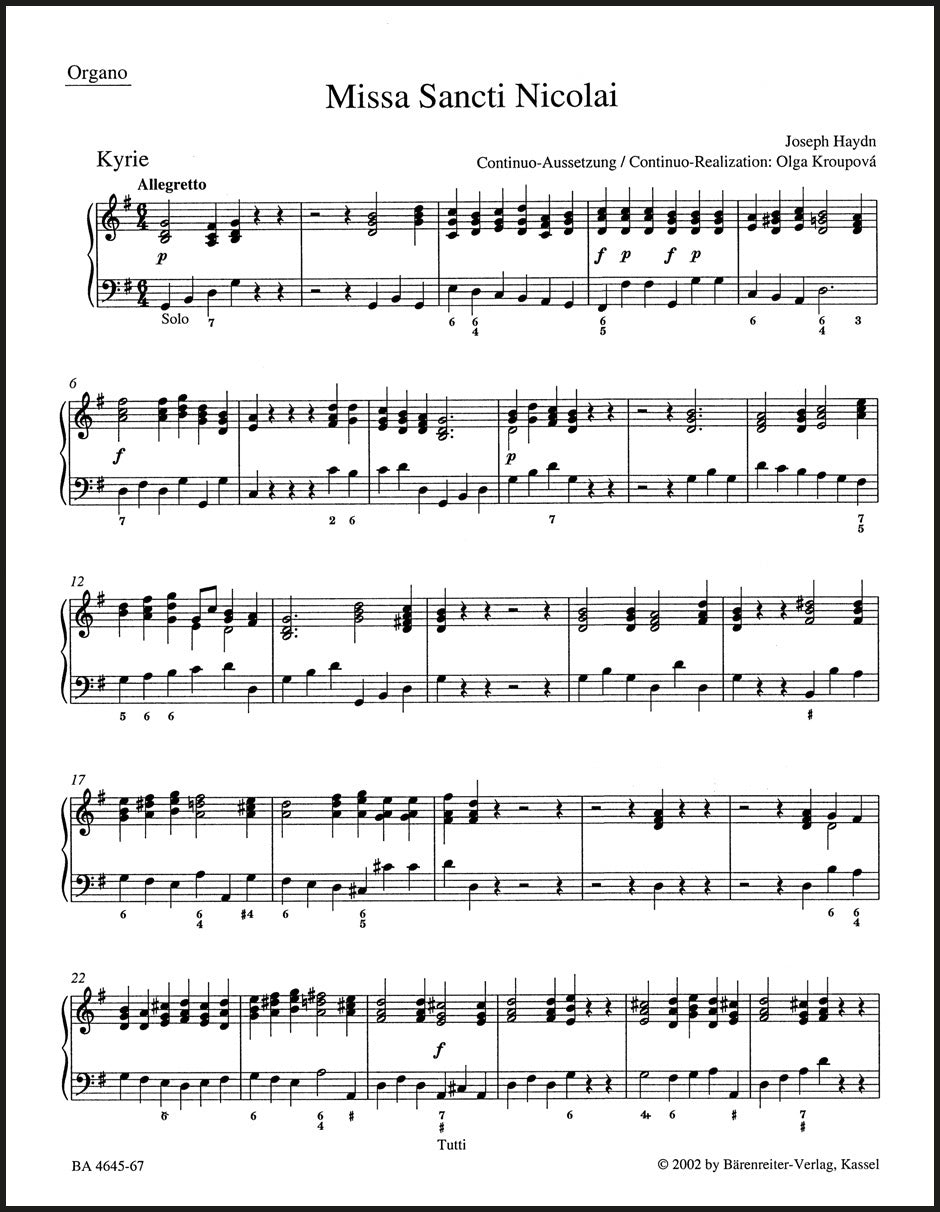 Haydn: Missa Sancti Nicolai, Hob. XXII:6