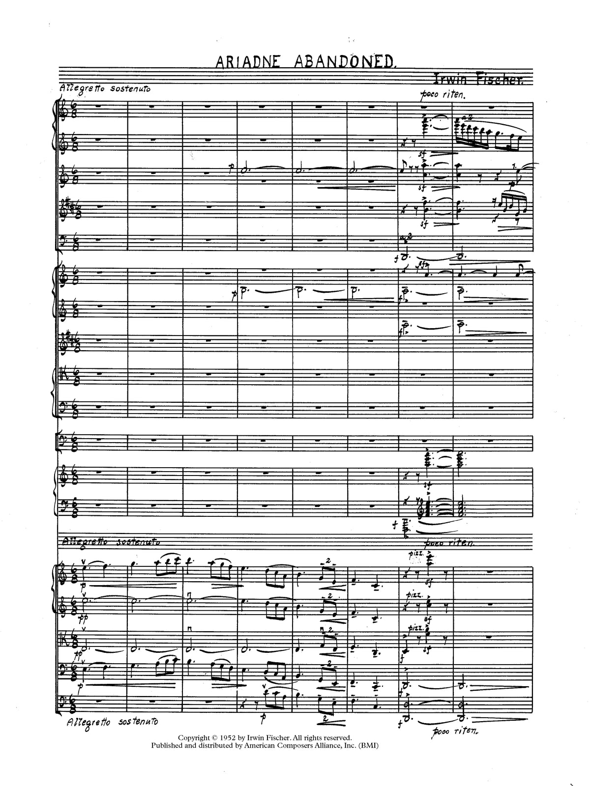 I. Fischer: Ariadne Abandoned
