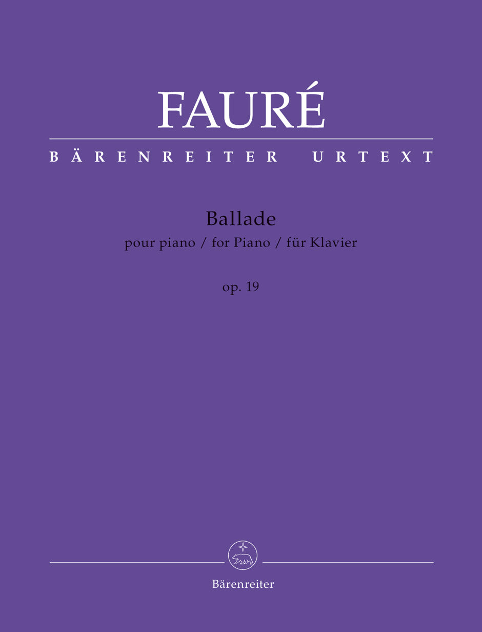 Fauré: Ballade, Op. 19