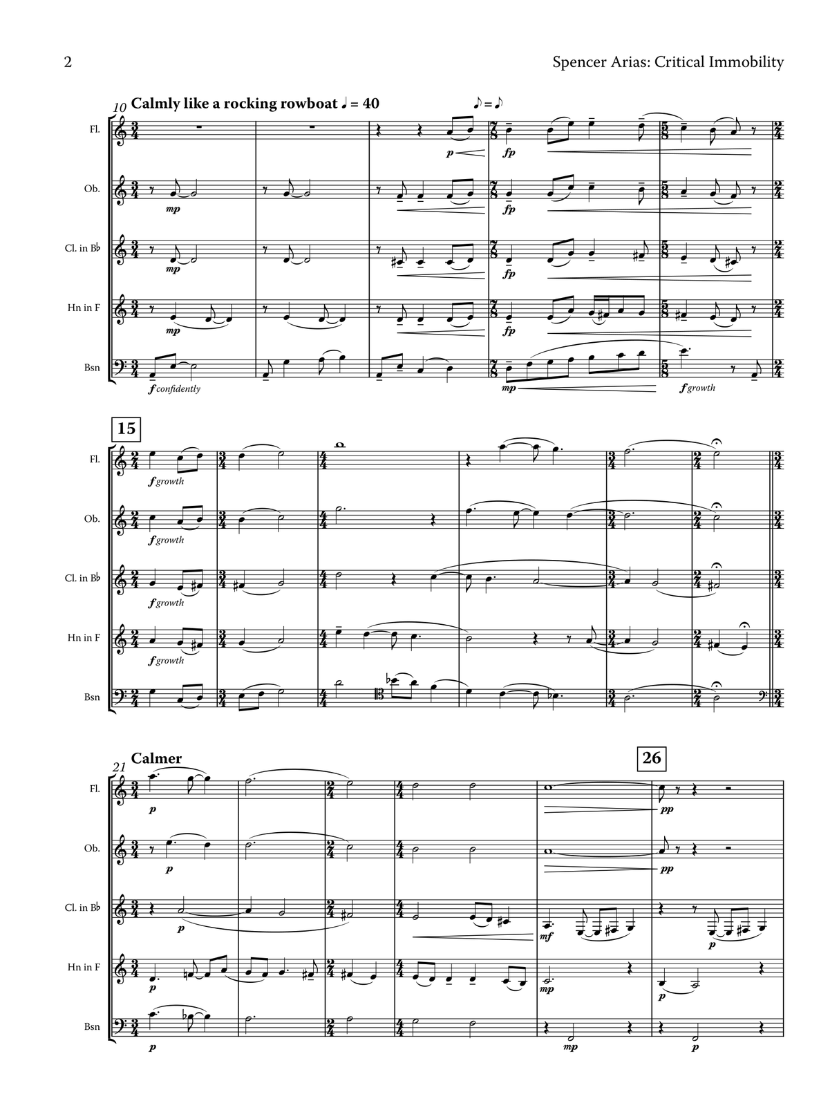 Arias: Critical Immobility