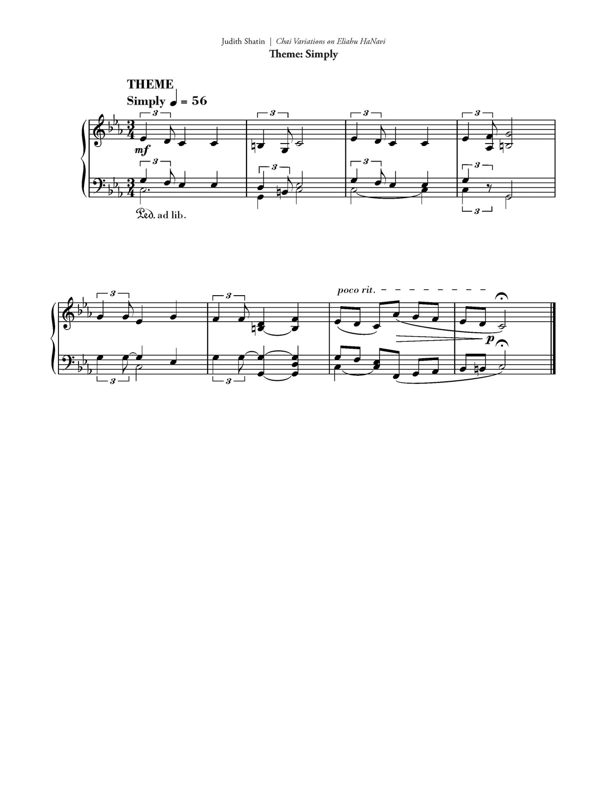 Shatin: Chai Variations on Eliahu HaNavi