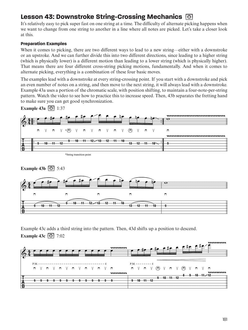 Total Picking Control – Expanded Speed Mechanics for Guitar