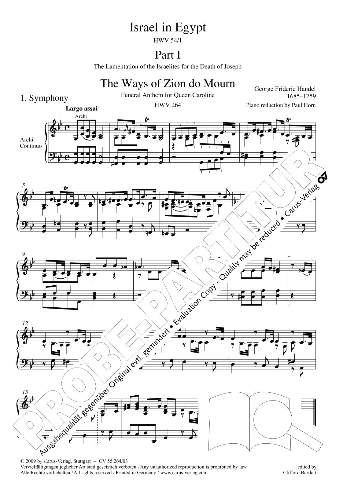 Handel: Israel in Egypt, HWV 54 - Part 1 (1739 Version)