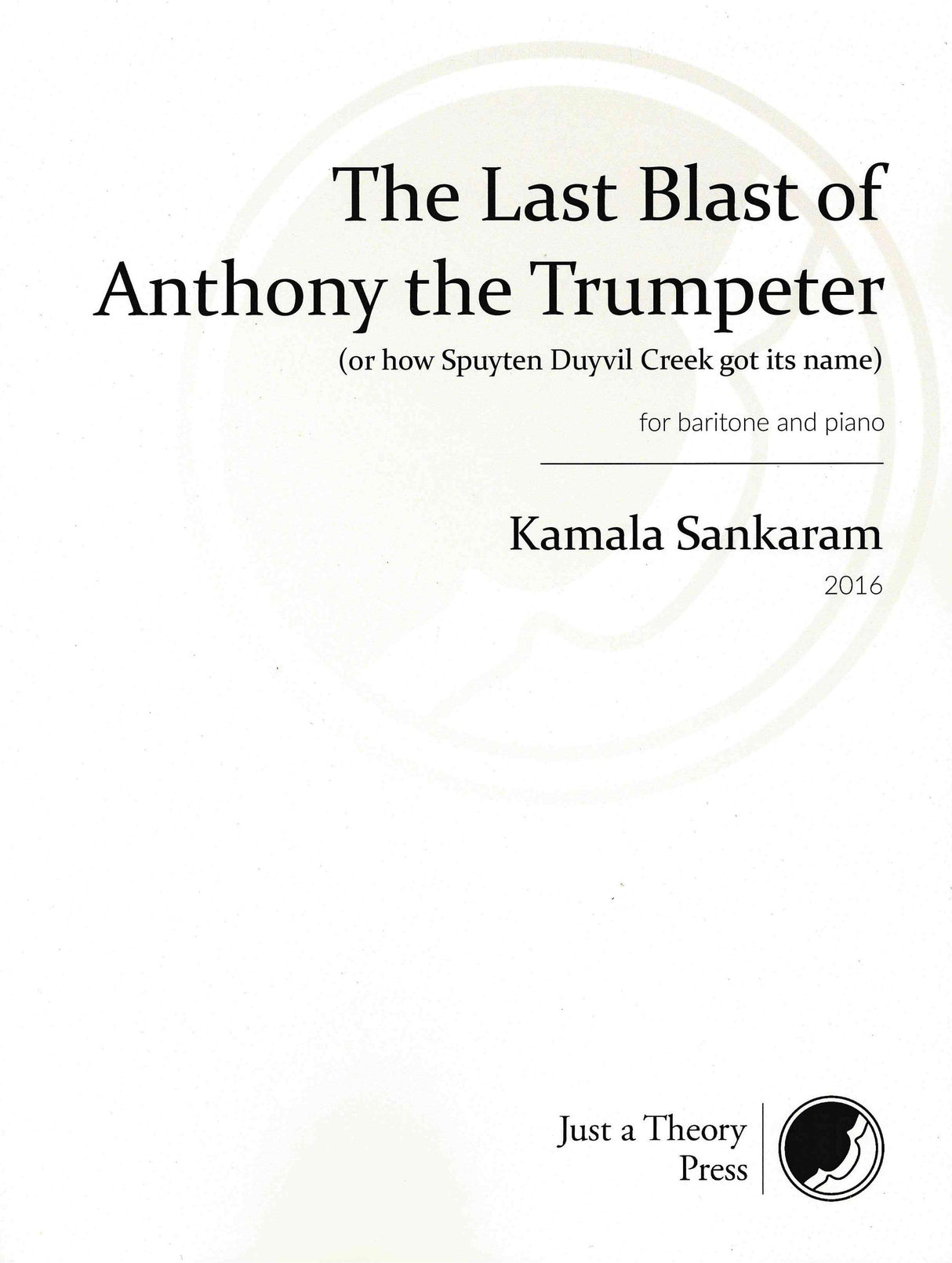 Sankaram: The Last Blast of Anthony the Trumpeter