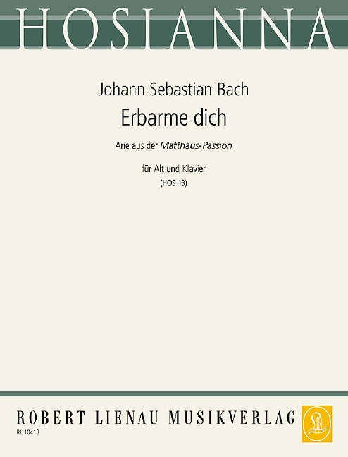Bach: Erbarme dich (Aria from St. Matthew Passion, BWV 244)