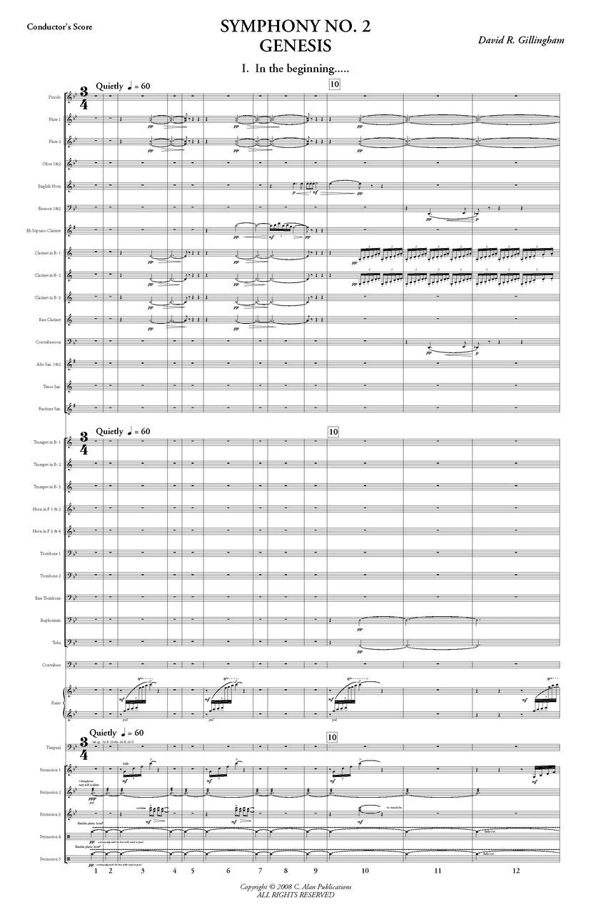 Gillingham: Symphony No. 2 ("Genesis")