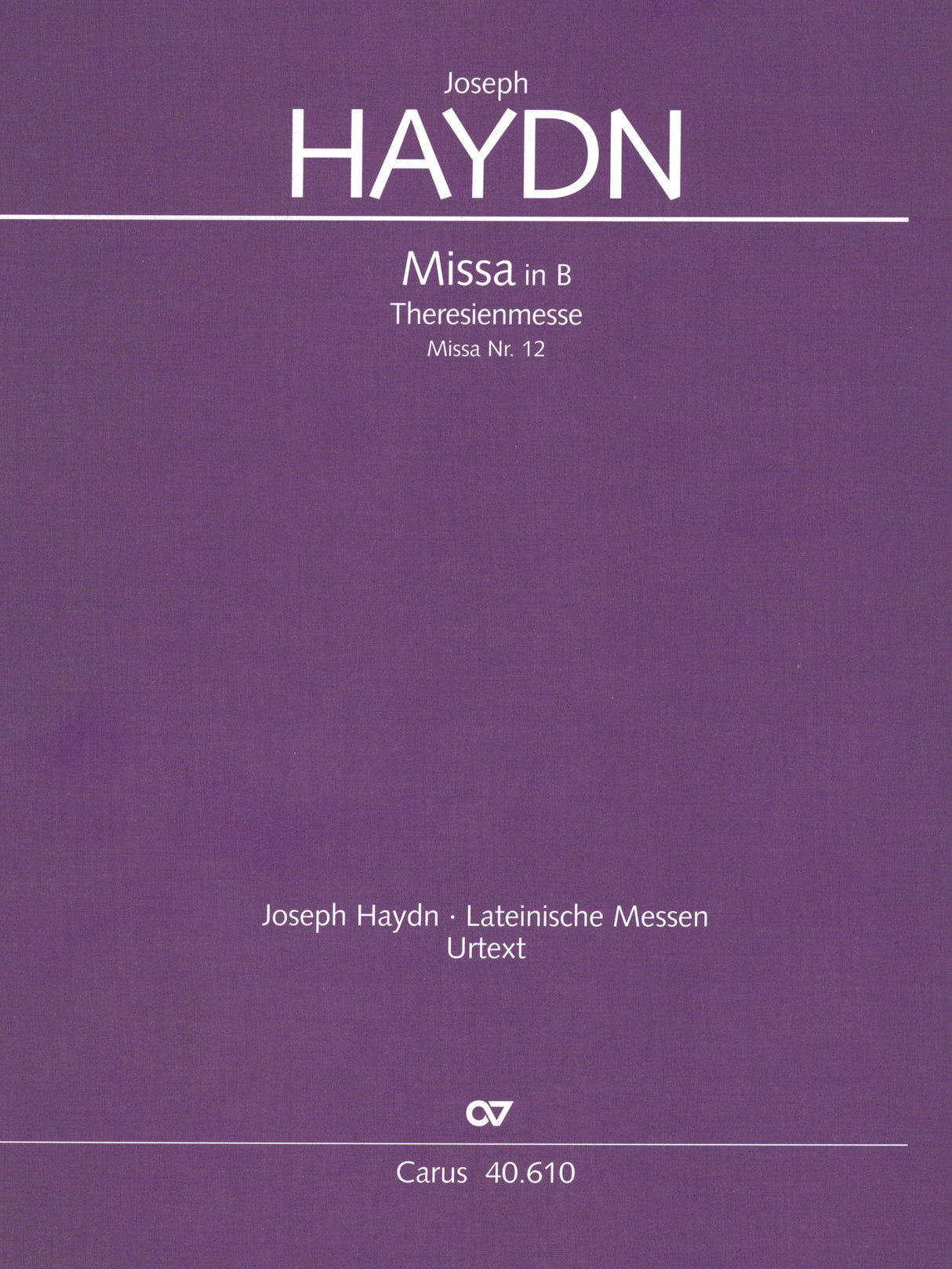Haydn: Missa in B-flat Major, Hob. XXII:12