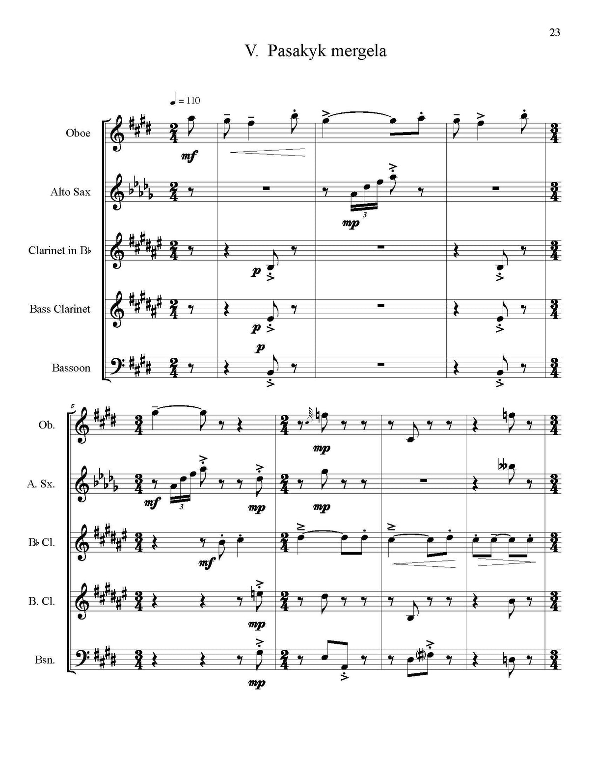 Davidson: 5 Lithuanian Melodies