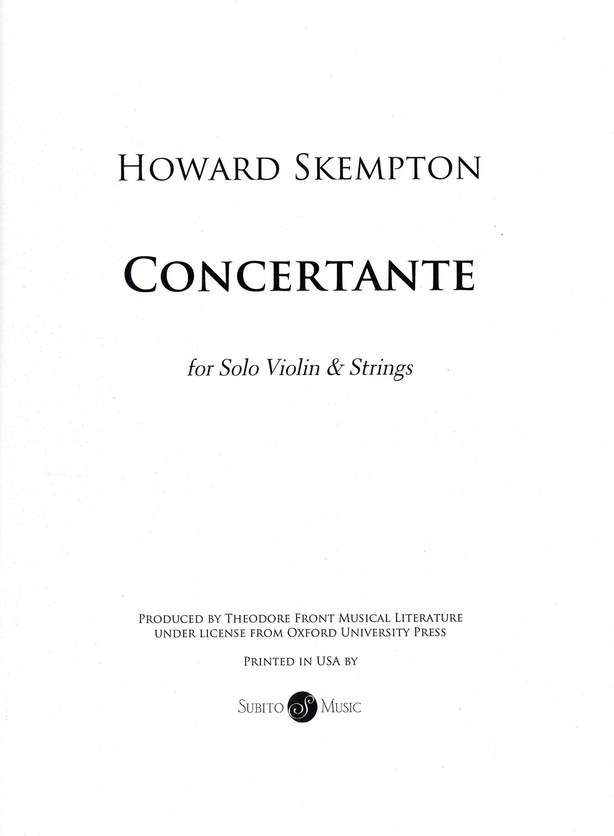 Skempton: Concertante