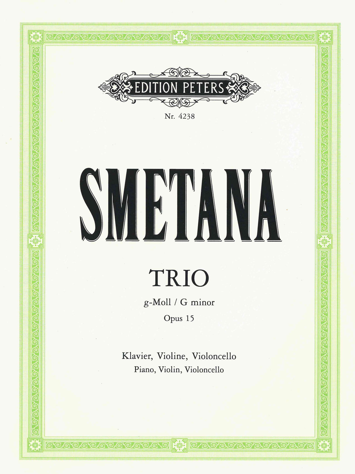 Smetana: Piano Trio in G Minor, Op. 15
