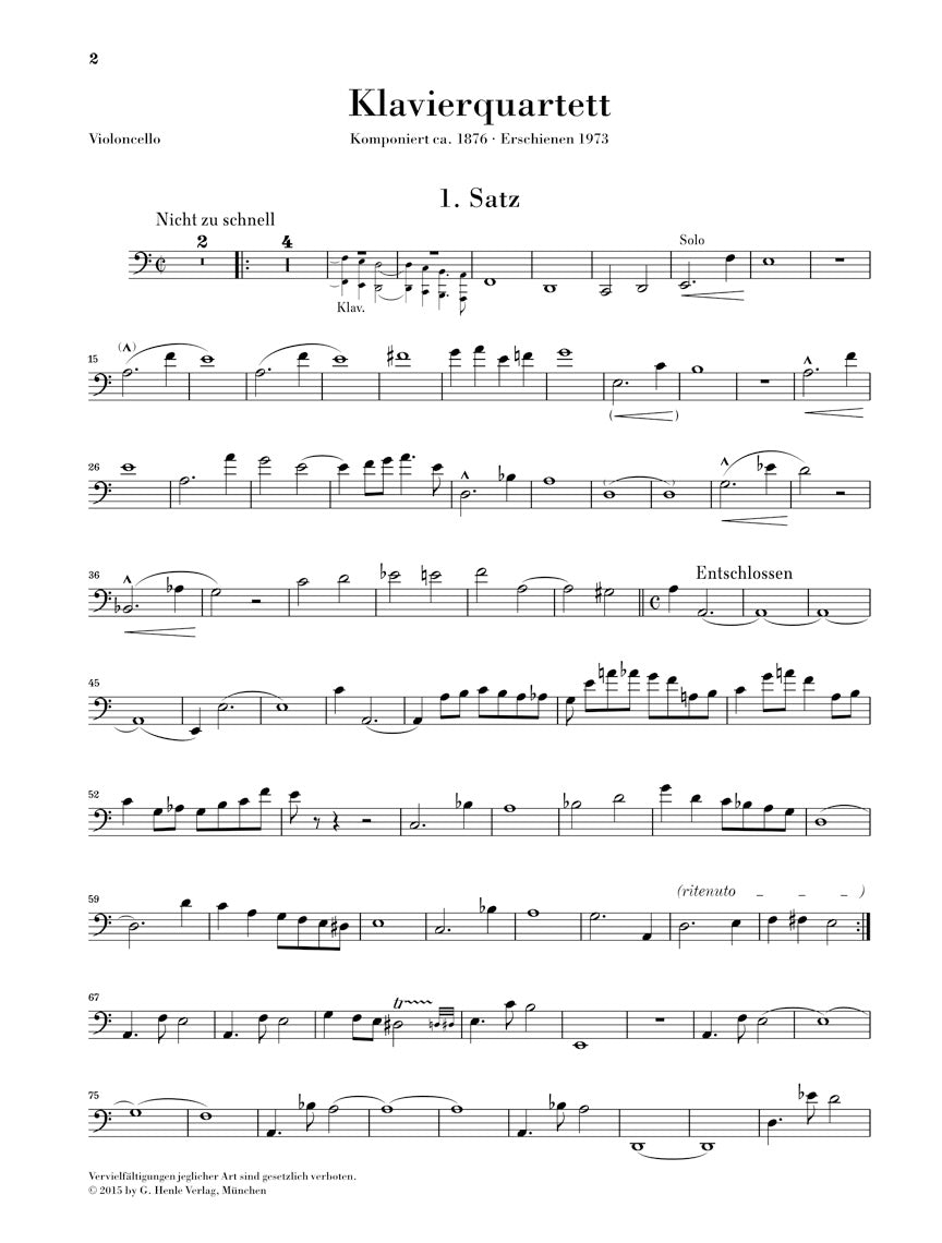 Mahler: Piano Quartet in A Minor