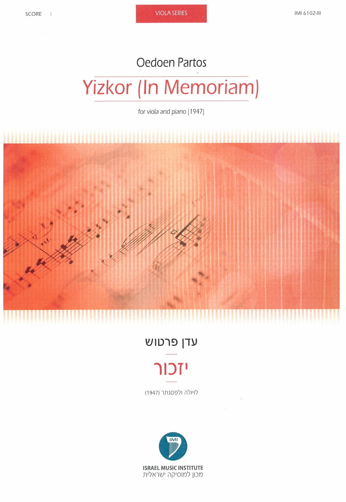 Pártos: Yizkor (Version for Viola)