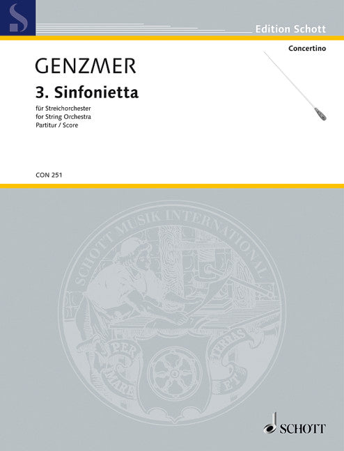 Genzmer: Sinfonietta No. 3, GeWV 133