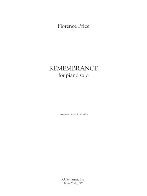 Price: Remembrance