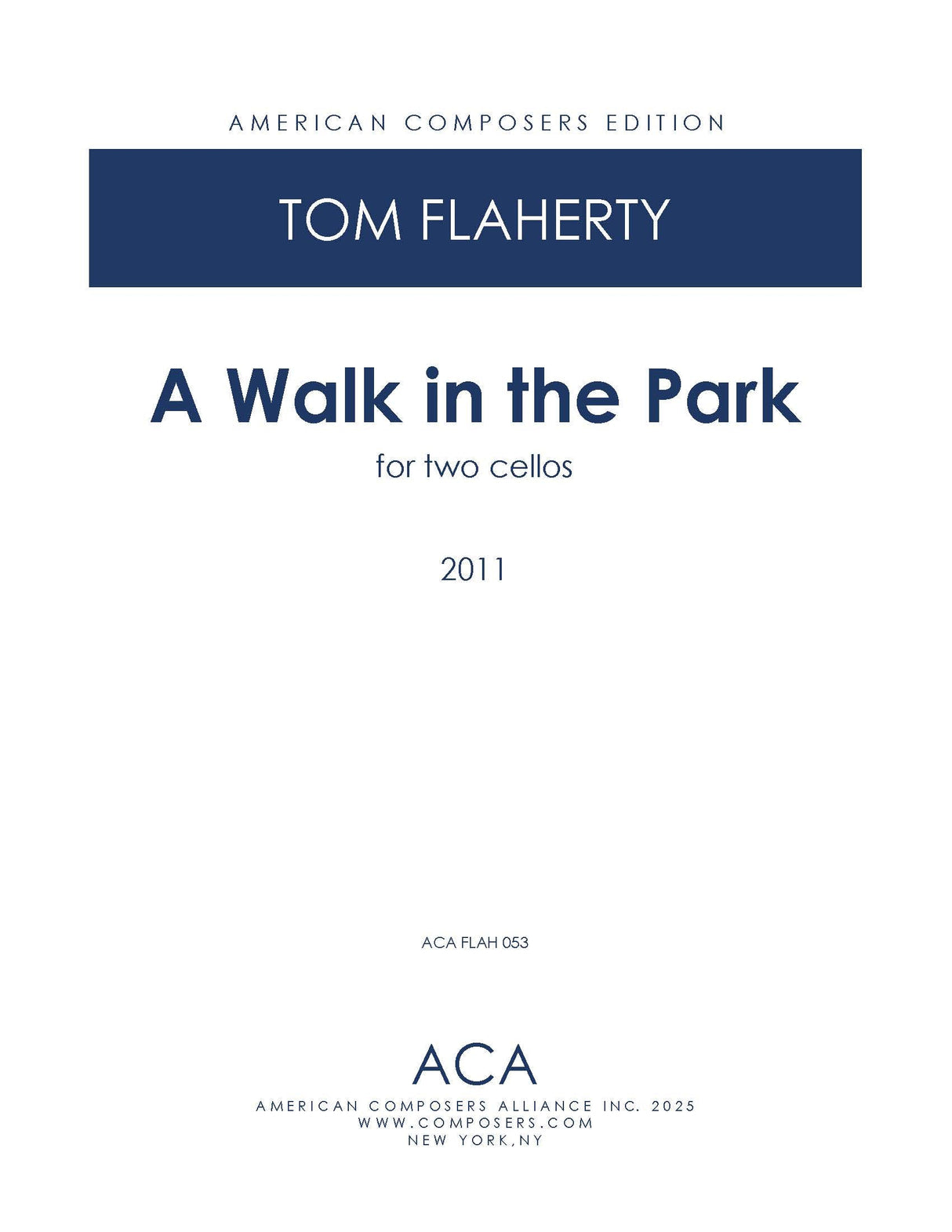 Flaherty: Walk in the Park